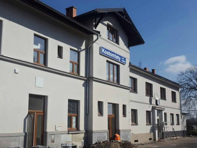 projekt foto Railroad building, Kostomlaty nad Labem
